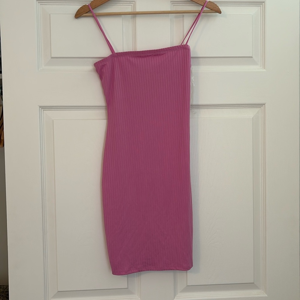 Fashion Nova mini pink slip dress